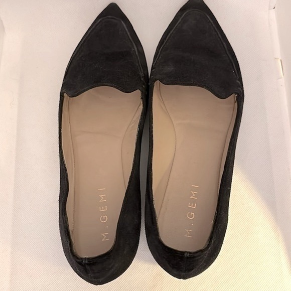 M. Gemi The Gia Black Suede Leather Flats Size 40.5 - GUC - Picture 3 of 13